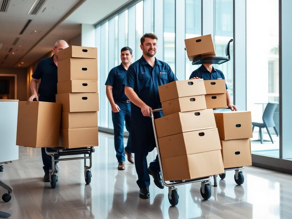 OnTime Moving Co commercial moving crew